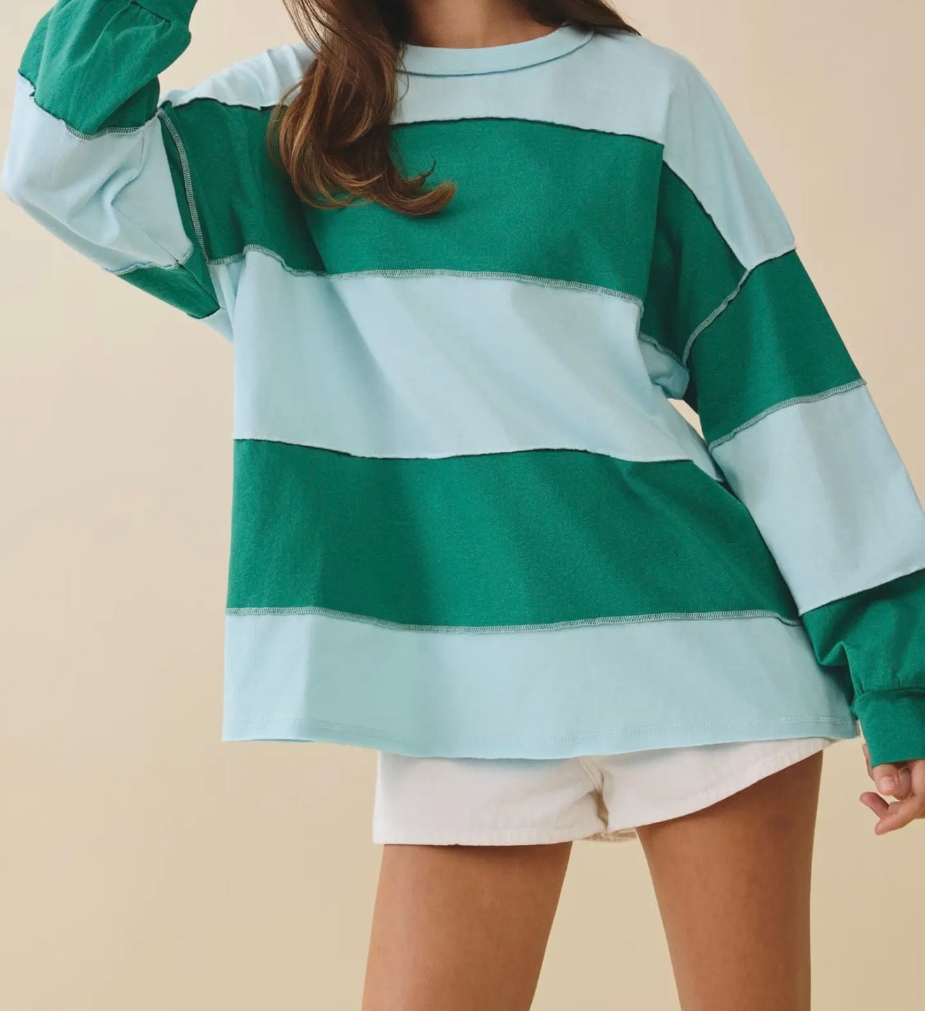 Cincy Color Block Long Sleeve