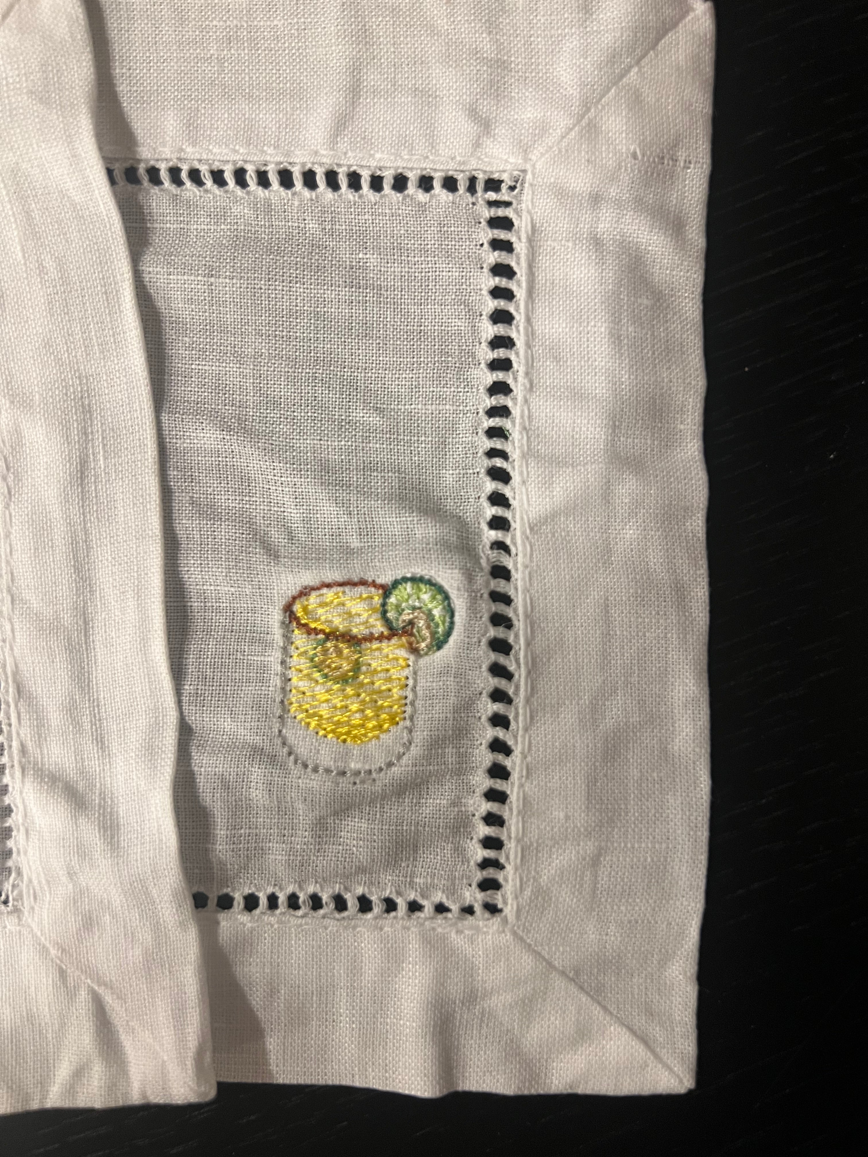 Spicy Margarita linen napkins