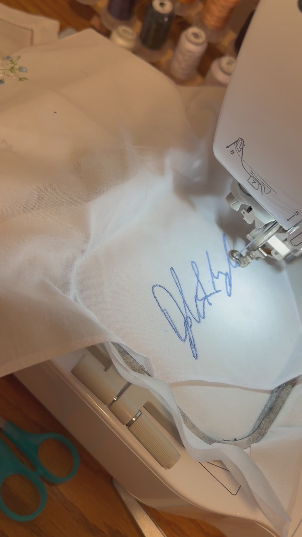 Personalized handwriting handkerchief